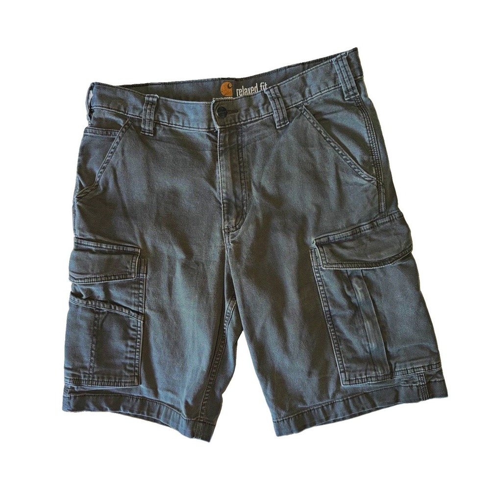 Carhartt Rugged Flex Rigby Cargo Shorts Men 32 Tarmac Relaxed Fit 103542-217
